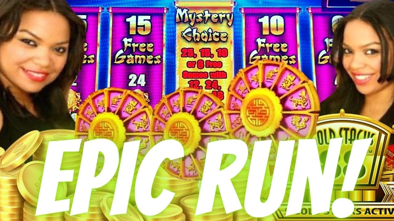 BACK to BACK! Gold Stack Slot Machine $6.80 MAX BET Bonus!