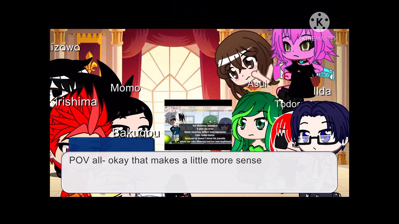 Some of class 1-A+Aizawa react to “you were my mother too”/MHA/made by HoneyBee-Chan