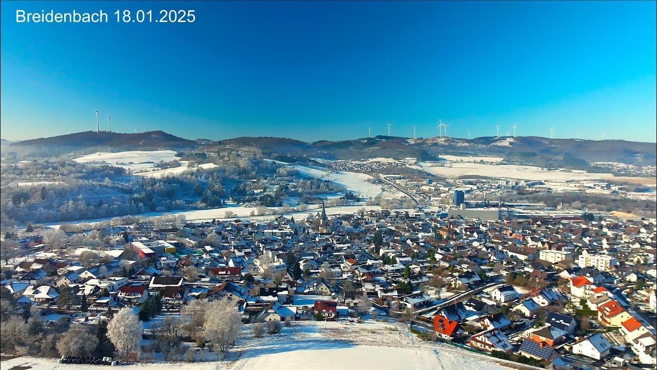 Rundflug um Breidenbach im Winter 2025 DJI Mavic 3