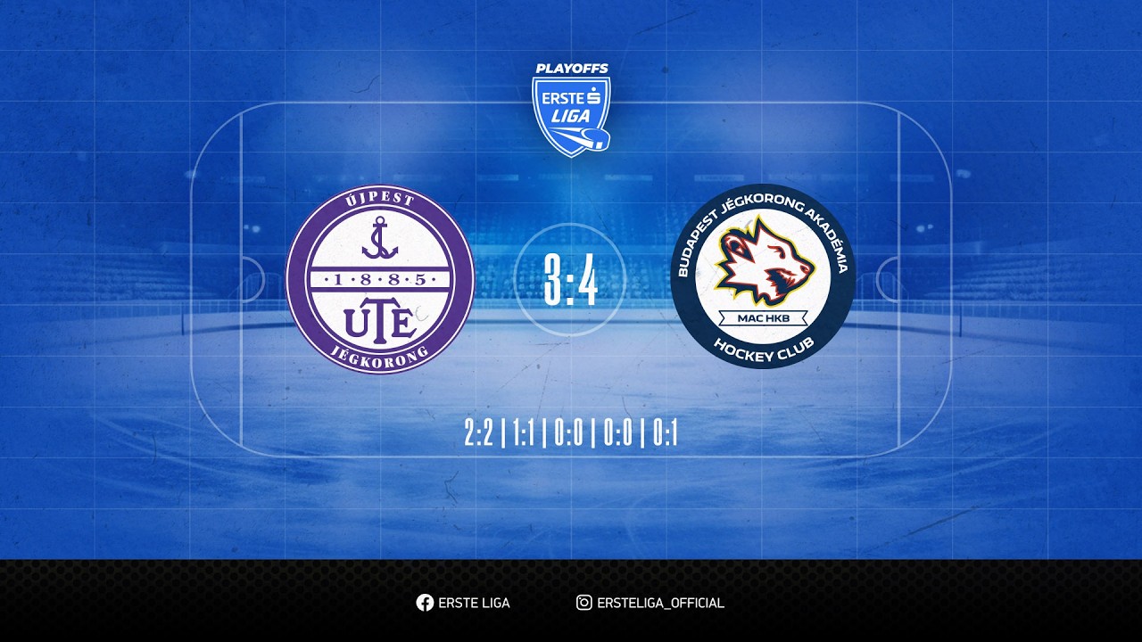Gólösszefoglaló - EL 163 - UTE - Budapest Jégkorong Akadémia HC 3-4 20260318
