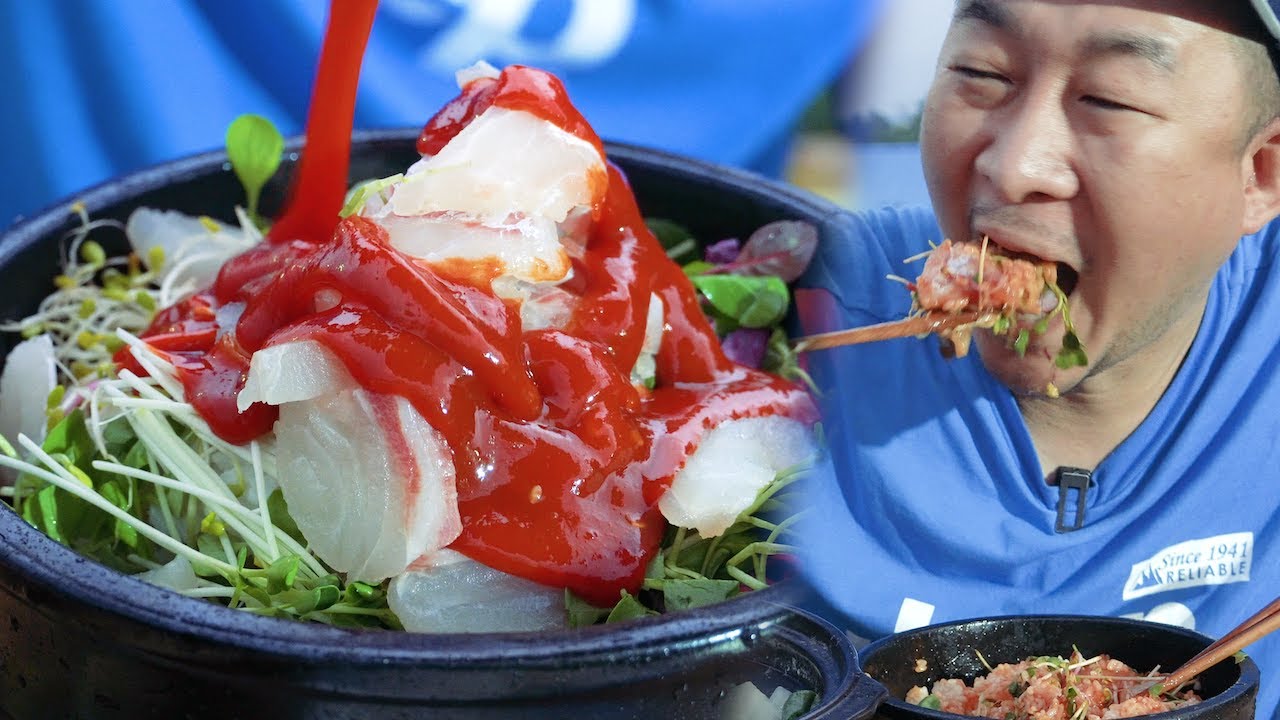 회 듬뿍 회덮밥😋 골뱅이 남자답게 까먹겠습니다!🤠🐚 통골뱅이탕&회덮밥 먹방~MUKBANG EATINGSHOW