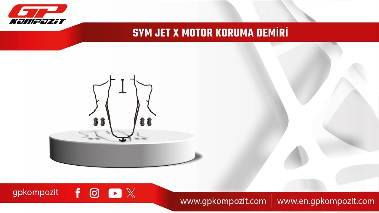 GP Kompozit SYM Jet X Uyumlu Koruma Demiri Montajı
