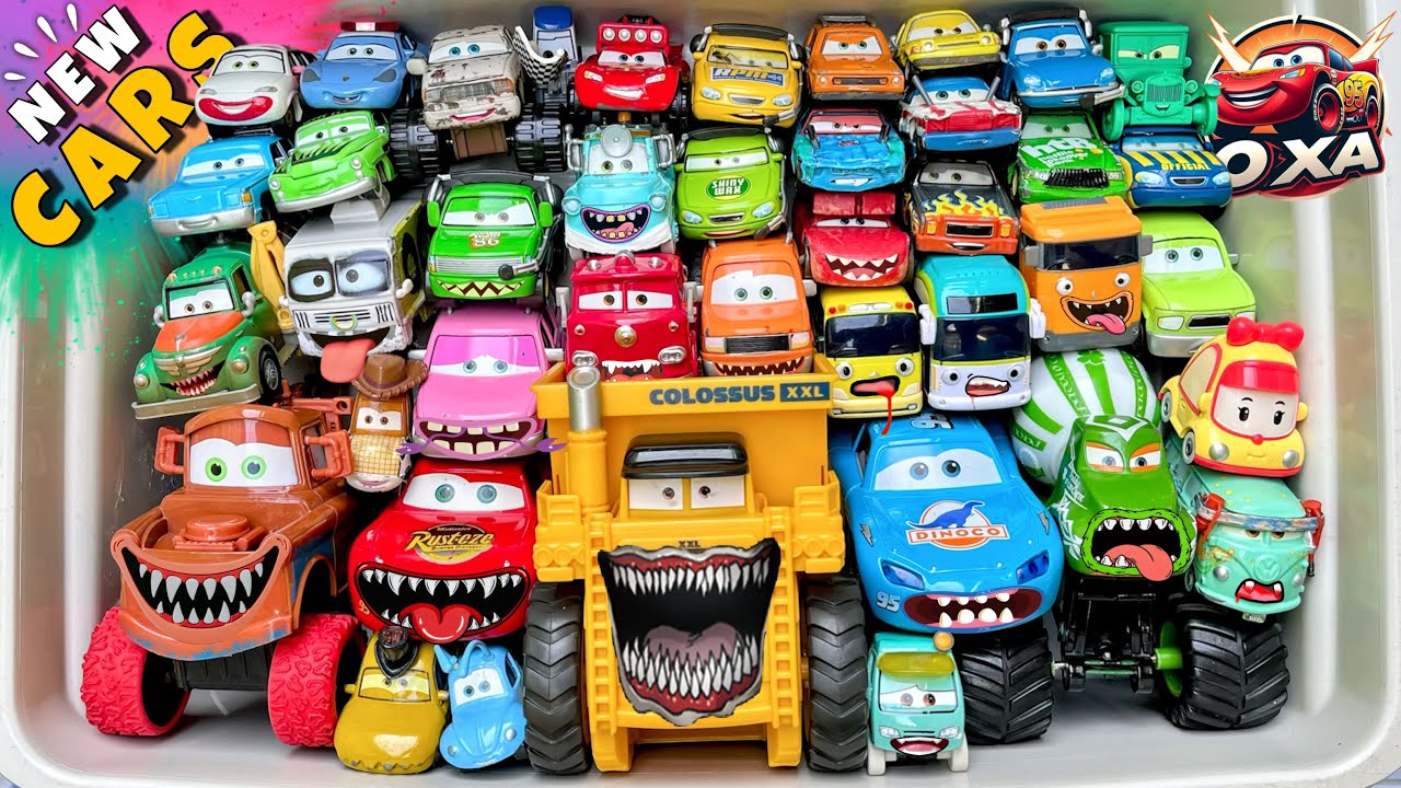 Disney Pixar Cars Unboxing Review | Lightning McQueen, Tow Mater, Chick Hicks, Sally Carrera, Cruz