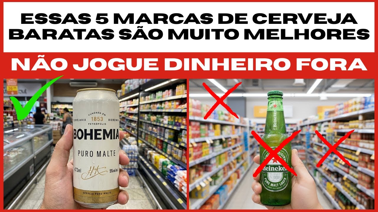 5 MARCAS de CERVEJAS DE EXCELENTE QUALIDADE que São Melhores que as caras (Não Jogue Dinheiro Fora)