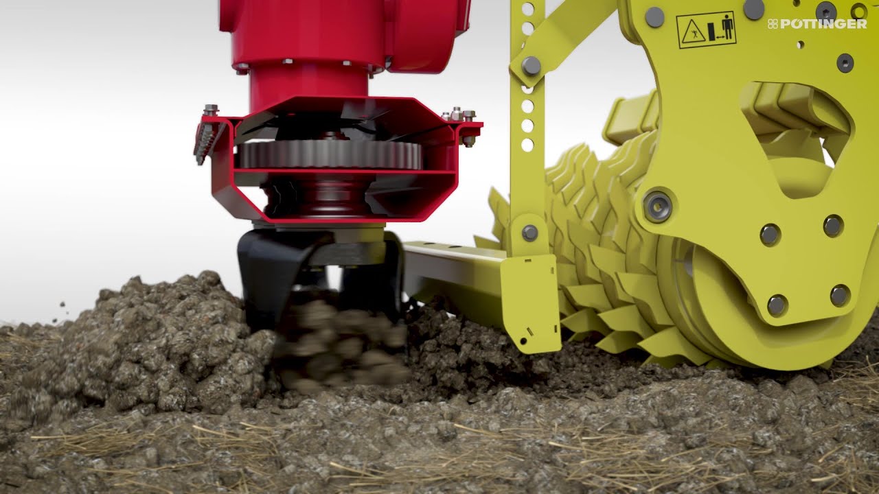PÖTTINGER - LION - Herse Rotative : Animation trois dimensions