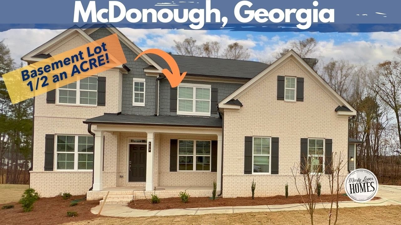 Half an Acre on a BASEMENT | McDonough New Construction | Century homes biltmore