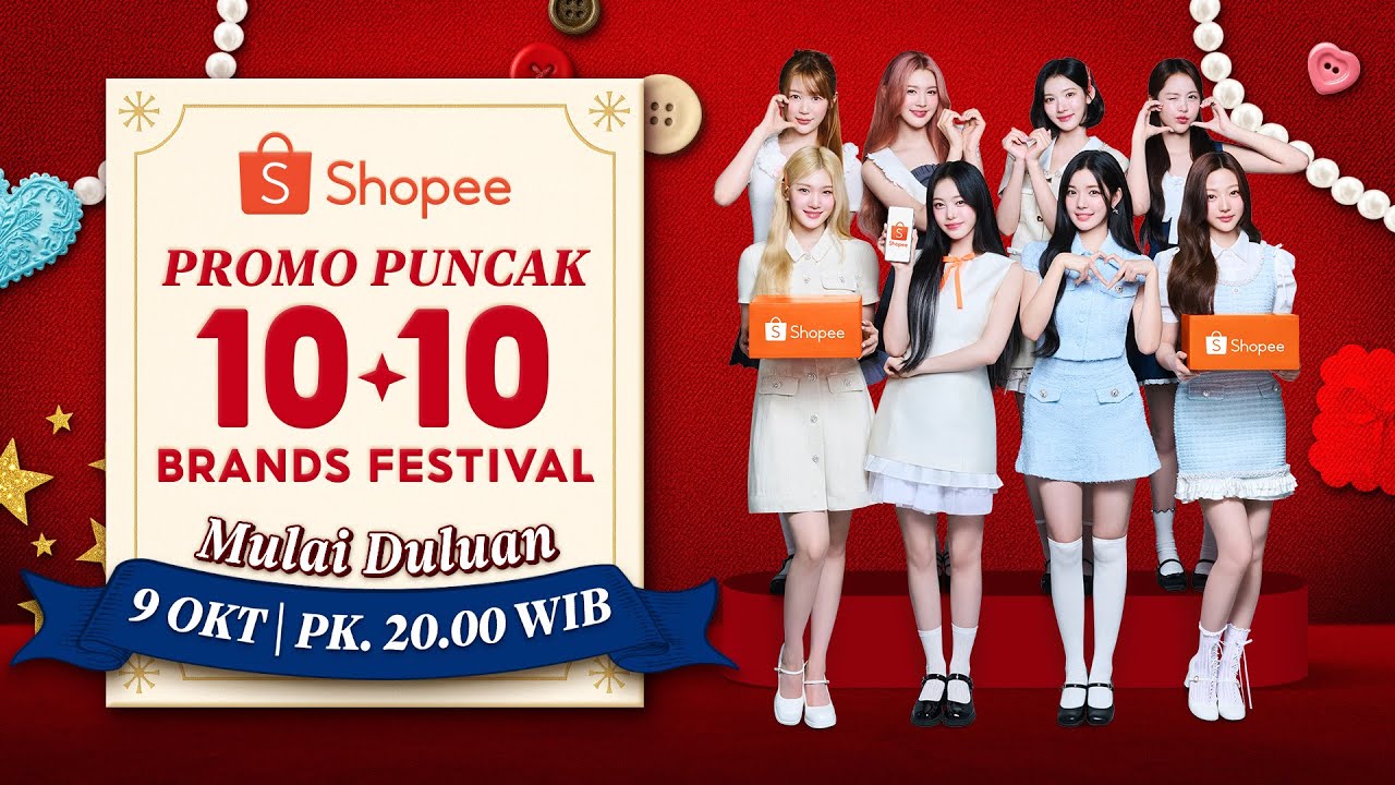 Ingat 9-10 Okt! Shopee Mall Semua Produk Diskon 15% di Shopee Promo Puncak 10.10 Brands Festival