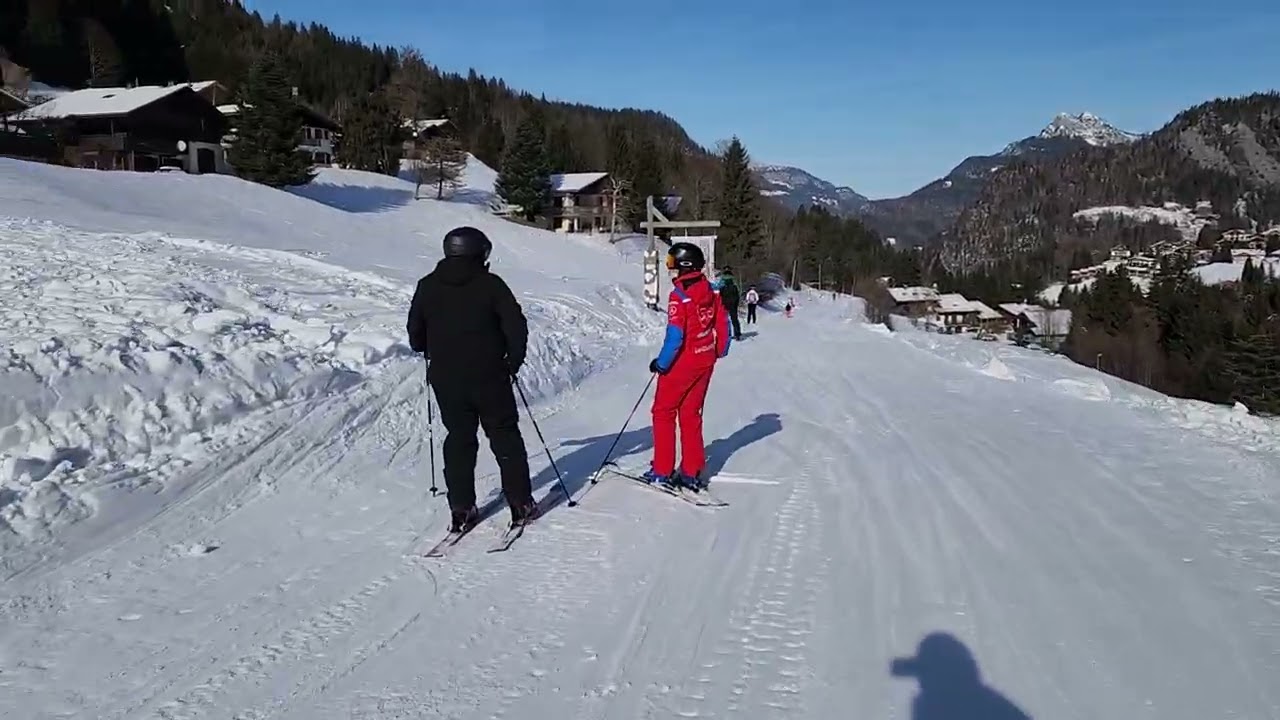La Clusaz.  Retour au chalet par l&rsquo;envers. 