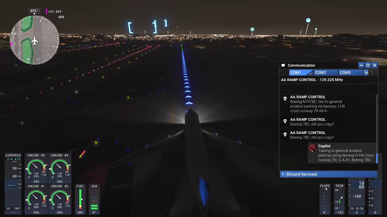 Flying from ANC to LAX in MSFS 2024