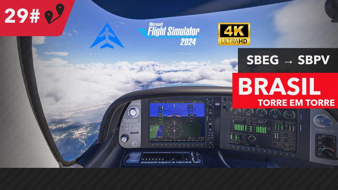 MSFS 2024 |SBEG x SBPV| BRASIL DE TORRE EM TORRE - VATSIM/IVAO EP 29#