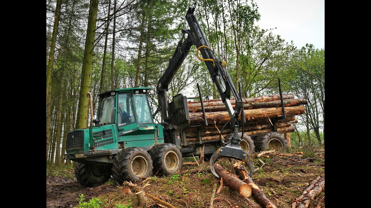 🌲*REAL Classic* • Timberjack 1410A • 35.000H • Old Forwarder • Logging Video • SoundOn • Action  🌲