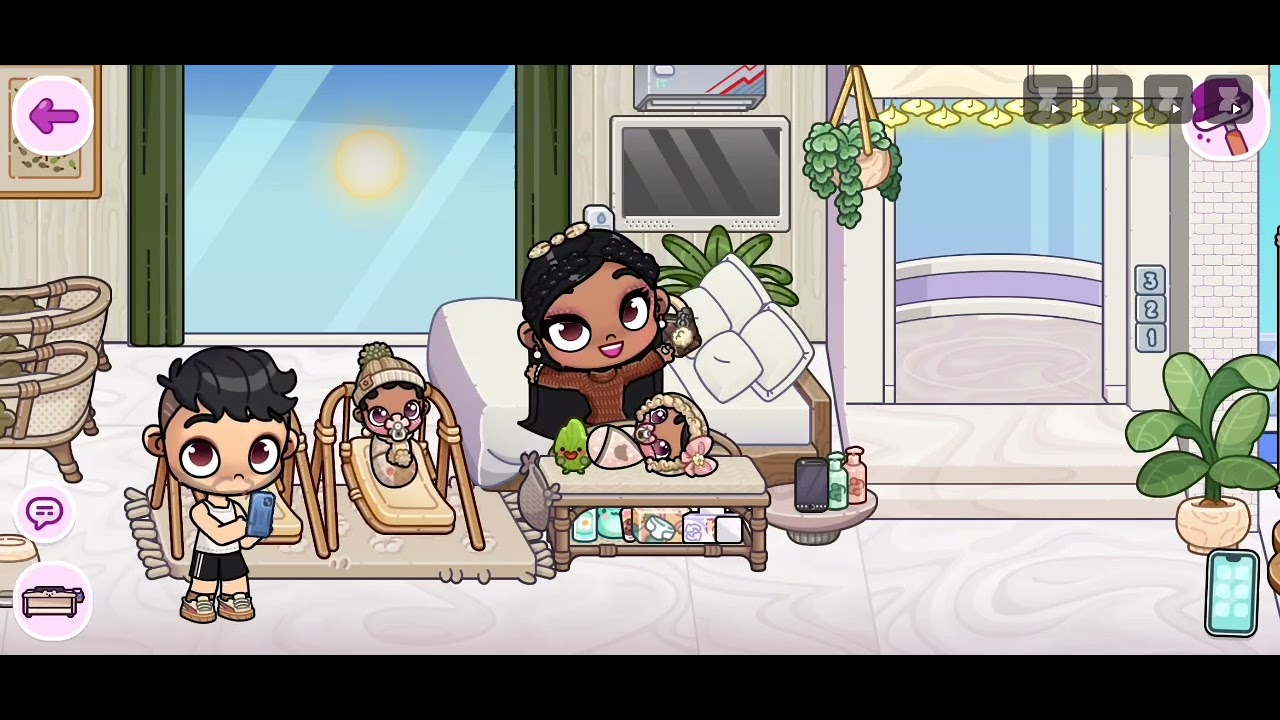 Rotina primeira vacina das gêmeas 💉#avatar world #rotinas e historias