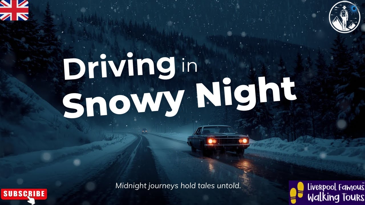 Snowy Night Drive Around Liverpool & Warrington ❄️🚗 | UK
