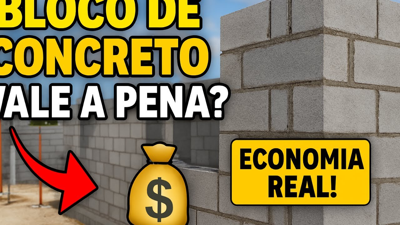 Vale a pena construir com bloco de concreto.
