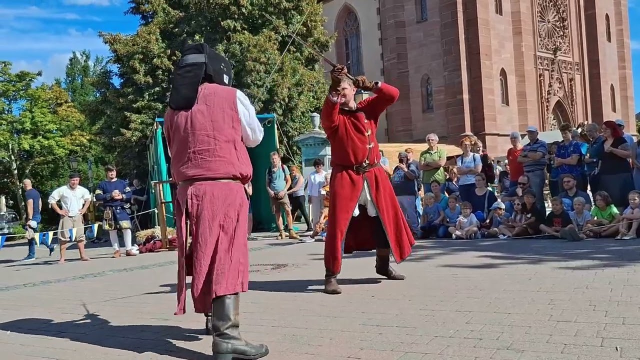 Historisches Fechten beim Stadtspektakel Geisenheim 2025