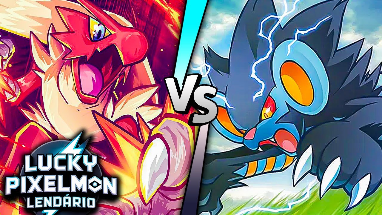 Minecraft LUCKY PIXELMON LENDÁRIO - BLAZIKEN vs LUXRAY ! DISCUSSÃO NO MEIO DA BATALHA