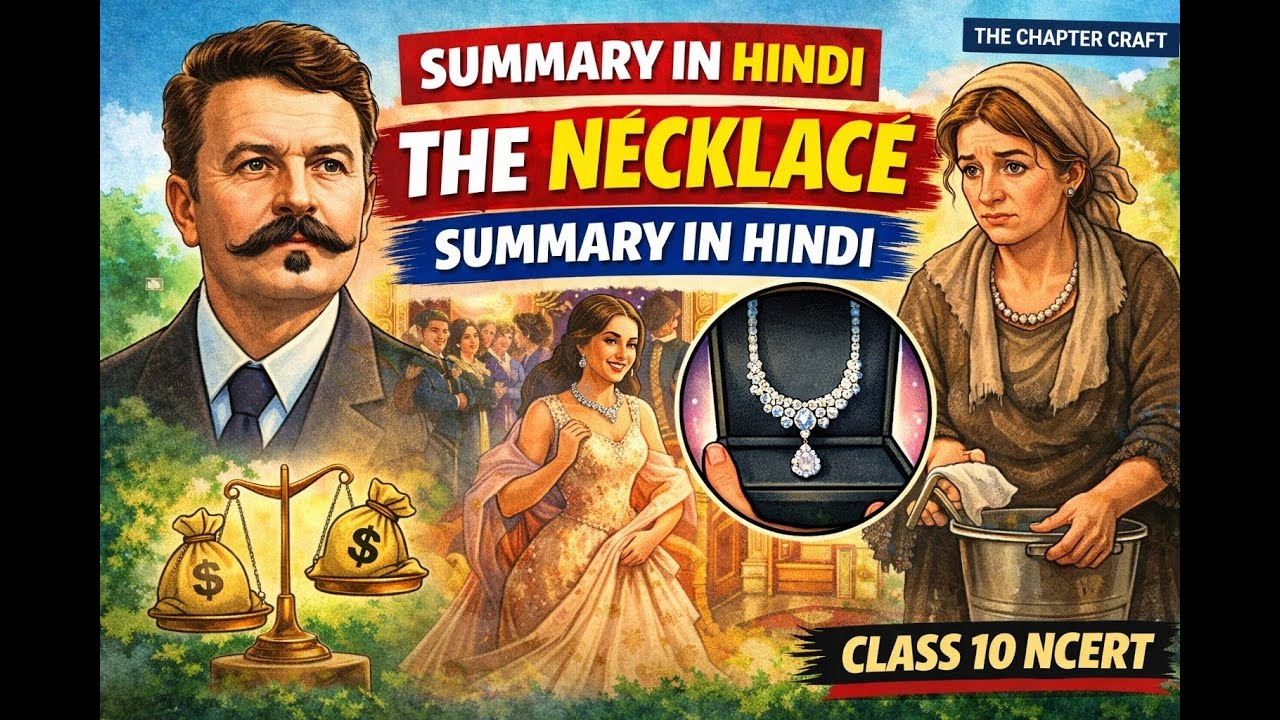 The Necklace Explained in Hindi | Full Summary & Themes | Class 10 NCERT