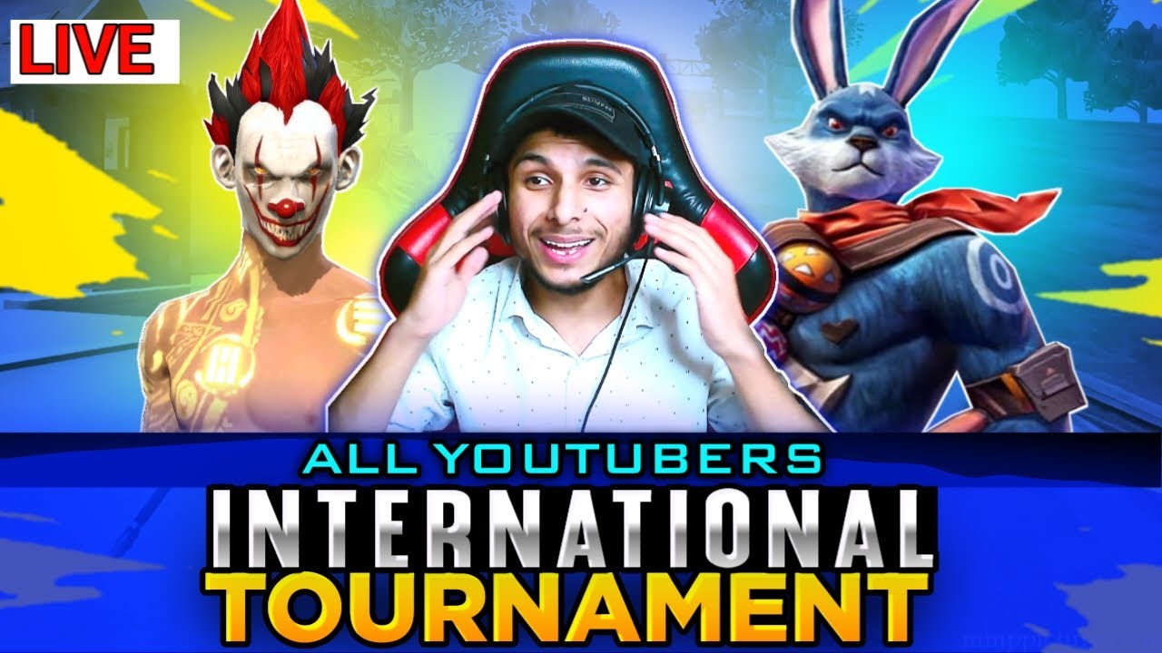 INTERNATIONAL YouTubers🤯TOURNAMENT 🔥 #freefire #classylive #nonstop_live #live #gyangaming #gulluyt
