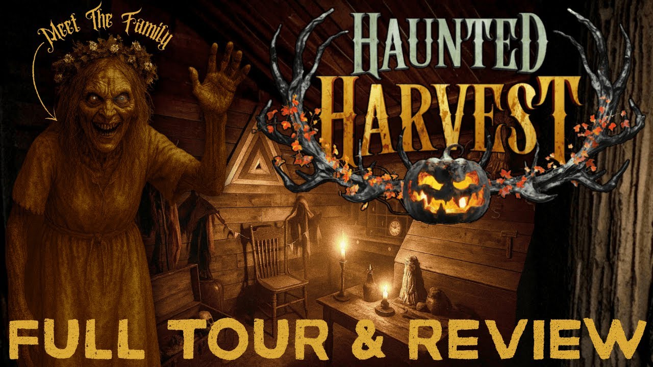Haunted Harvest 2025: Полное прохождение | Полный тур с пугалами | Лиллингтон, Северная Каролина