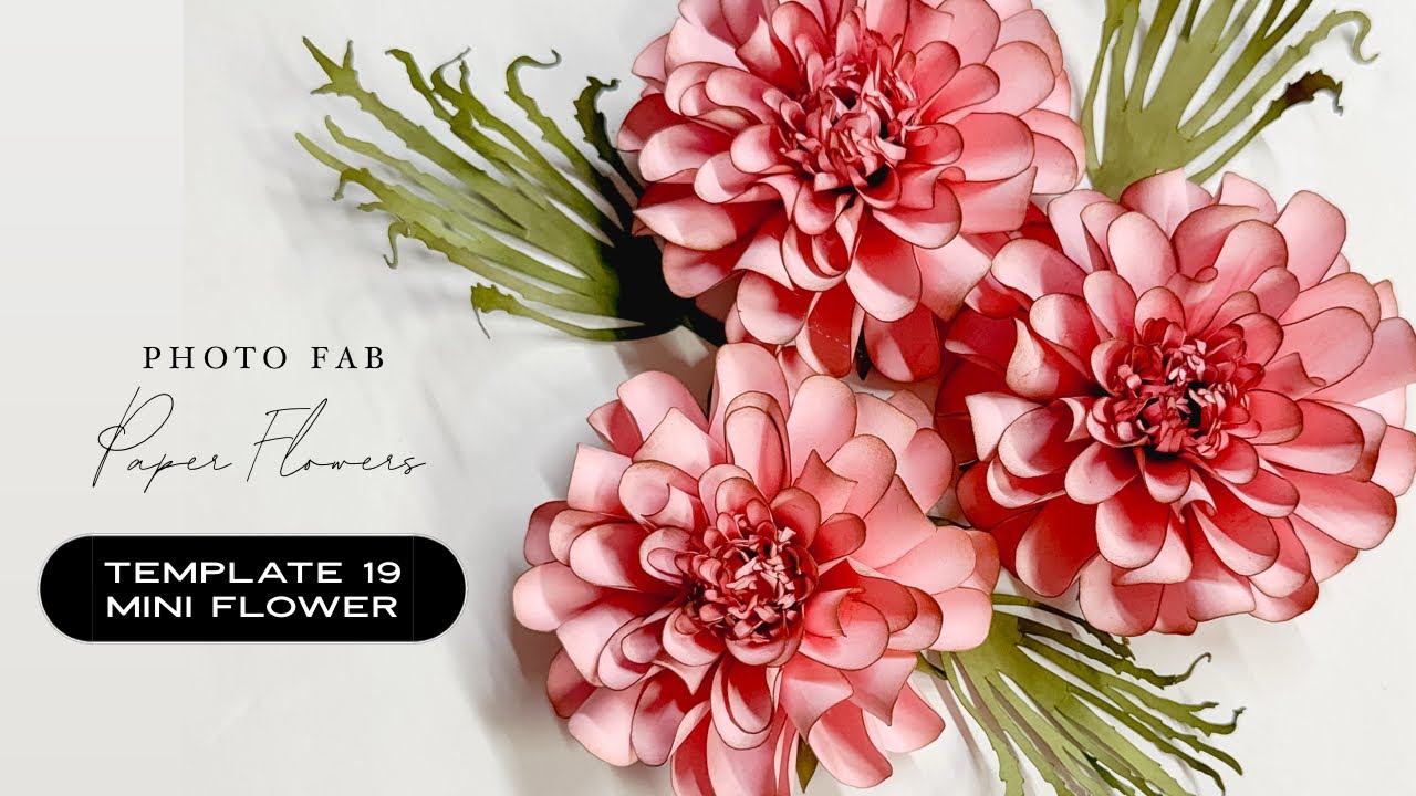 Template 19 Mini Flower | Step-by-Step Paper Flower Tutorial