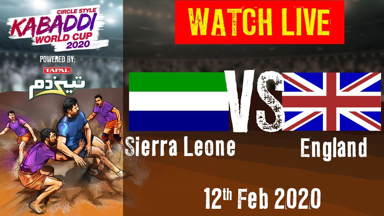 Kabaddi World Cup 2020 Live - Sierra Leone vs England - 12 Feb - Match 11 | BSports