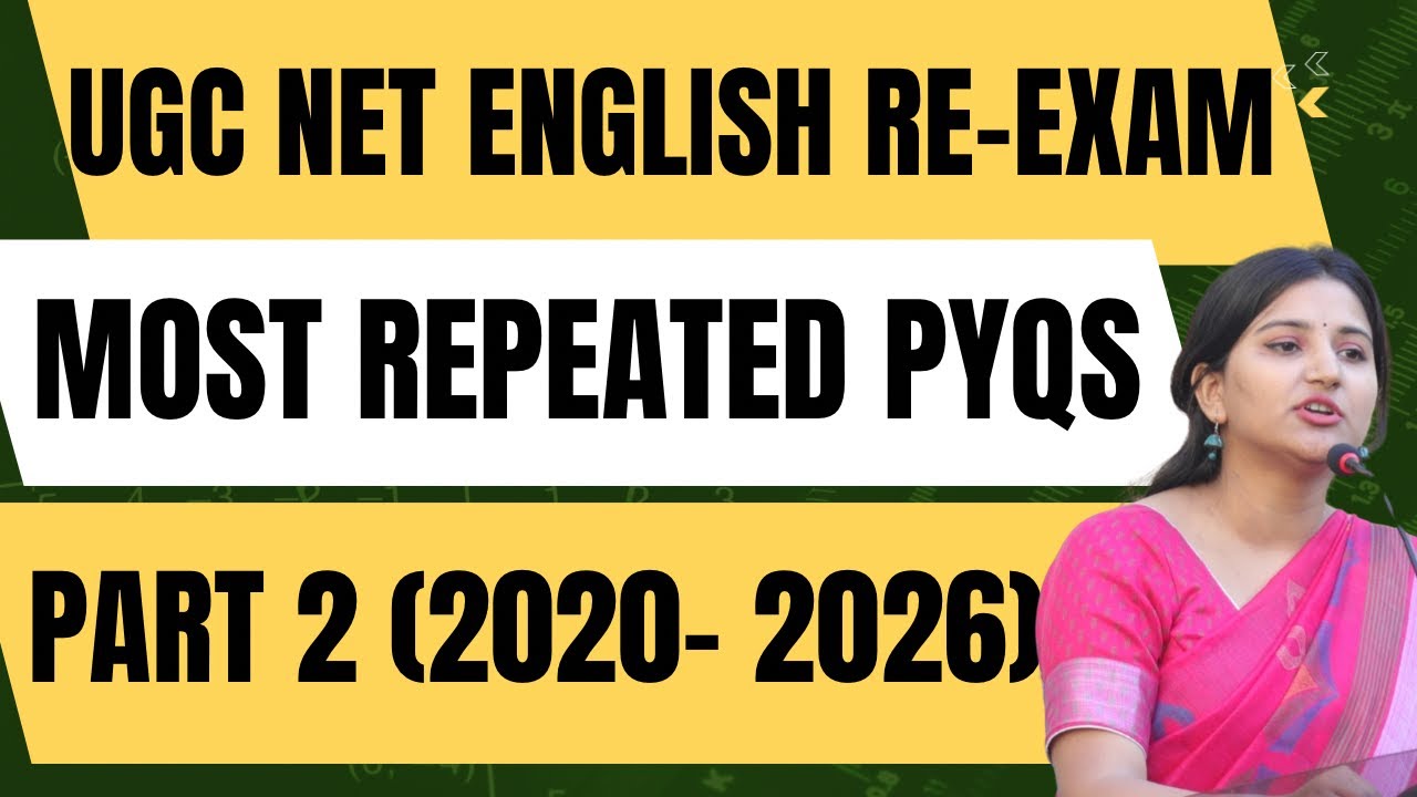 UGC NET English Re-Exam | MOST REPEATED PYQs 2020&ndash;2026 | 50 Most Repeated PYQs | Re-Exam #nta #ugc 