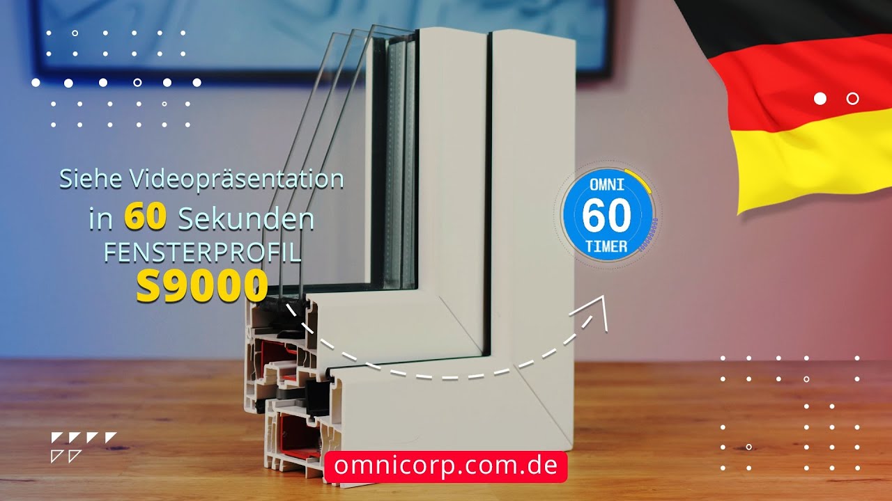 PVC Fensterprofil S9000 Gealan - omnicorp.com.de