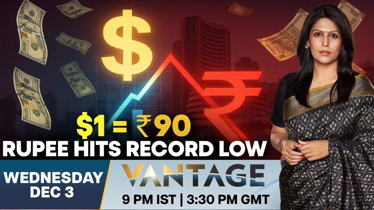 LIVE: Indian Rupee Hits Record Low Despite Robust Economic Growth | Vantage with Palki Sharma | N18L