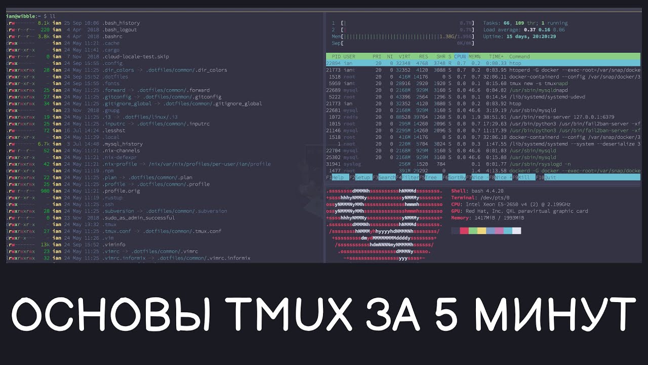 Basic Guide to TMUX - Windows, Panels and Sessions over SSH