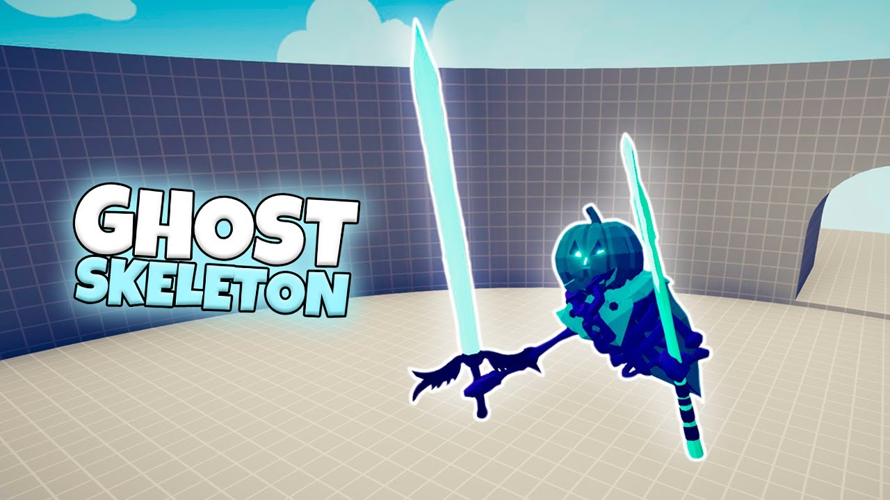 GHOST SKELETON 1 VS 1 EVERY UNIT | TABS SPOOKY SEASON GAMEPLAY