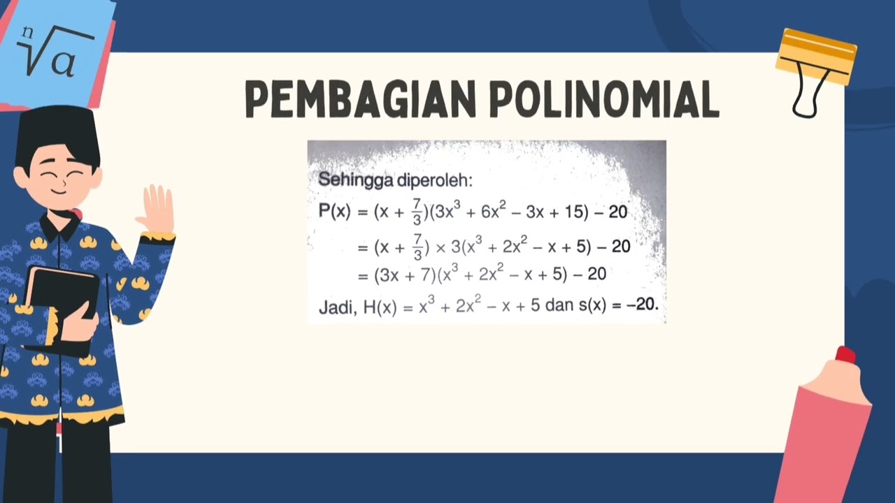 MATERI DAN PEMBAHASAN SOAL POLINOMIAL||KELOMPOK 1