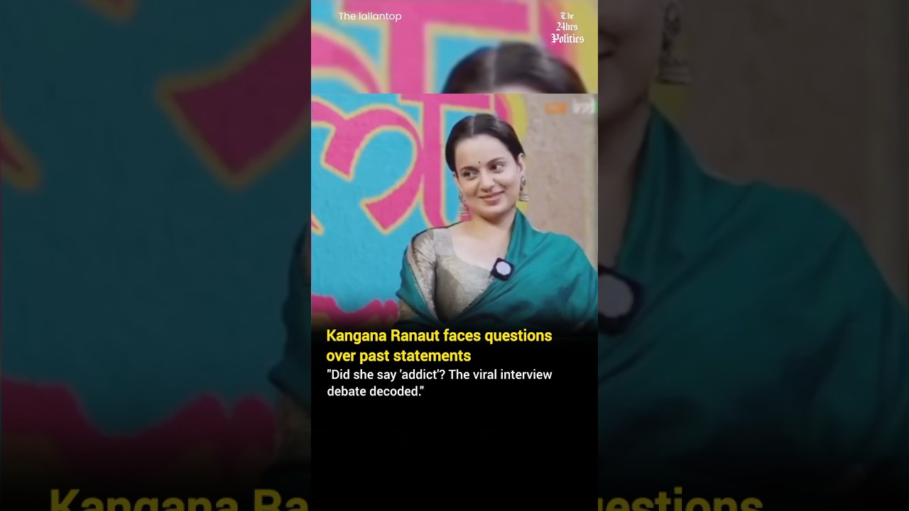 Kangana Ranaut Faces Tough Questions Over Past Statement On Drug Use 🔥 Viral Video #shorts