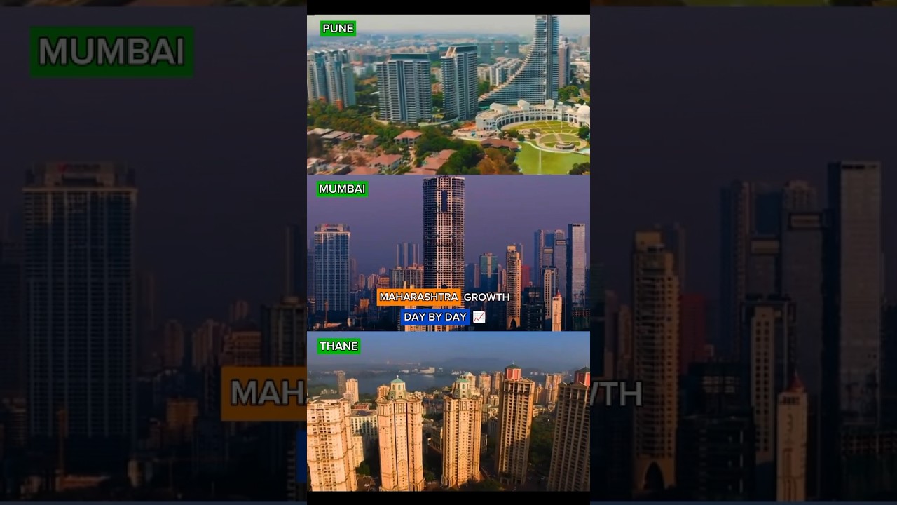 Pune Vs Mumbai Vs Thane / City comparison / Who have better infrastructure / #shorts #drone