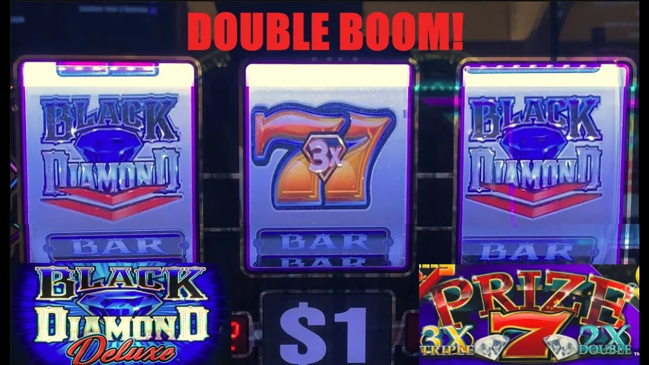 CASINO SLOTS! BLACK DIAMOND DELUXE + NEW! 2X 3X PRIZE 7 + SUPER LUCKY LOTUS SLOT PLAY! NICE WINS!