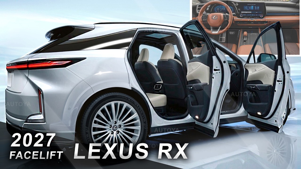 Обновленный Lexus RX 2027 года &mdash; предварительный обзор интерьера и экстерьера.