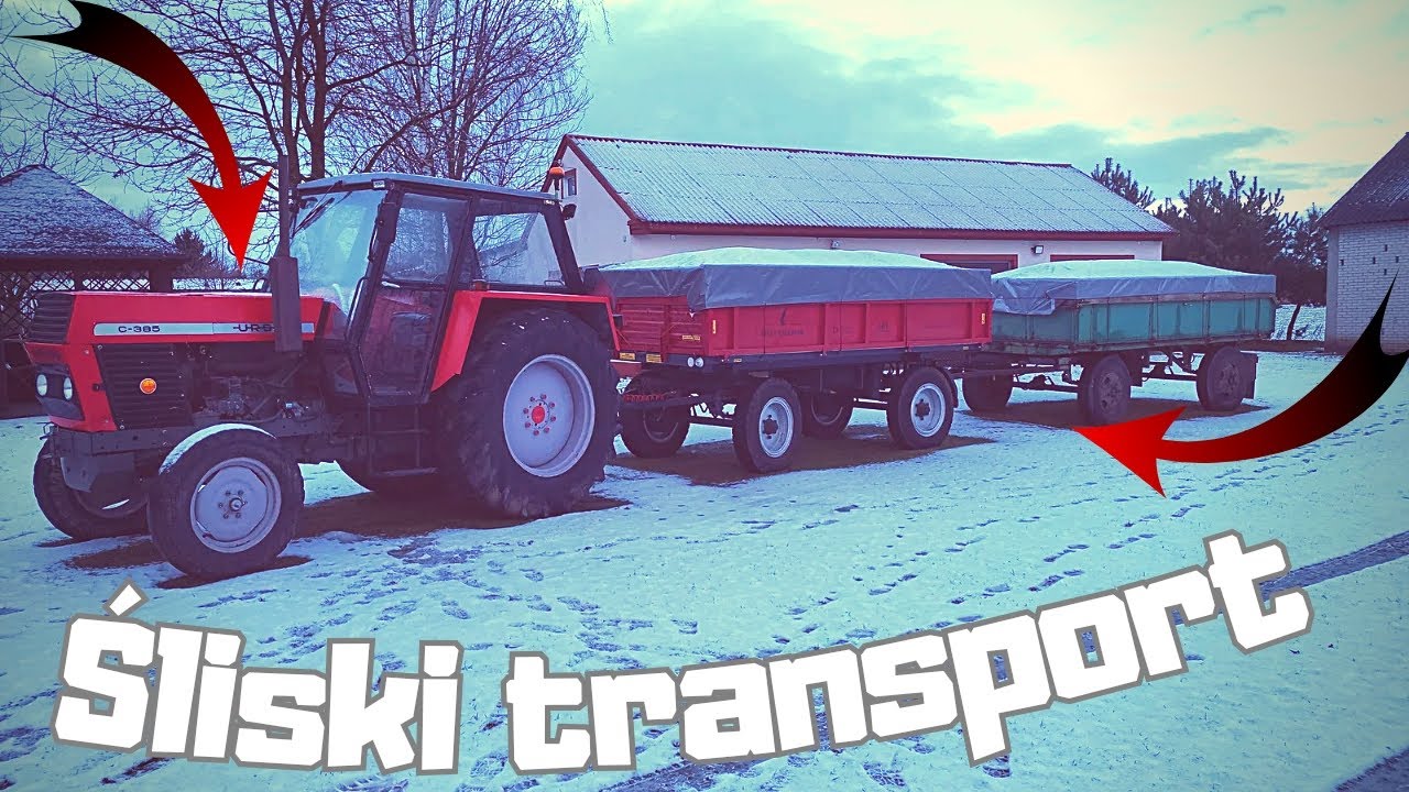 Śliski i Ciężki Transport 12 Ton Pszenicy URSUSEM C 385