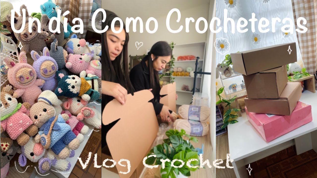 Un día como crocheteras + Todo lo que hemos tejido para la convención |Vlog de Crochet Toeygurumi