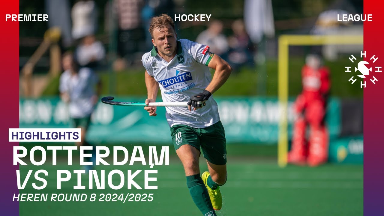 Rotterdam - Pinoké 🏑 Tulp Hoofdklasse Heren ‘24/’25 RONDE 8 | Samenvatting