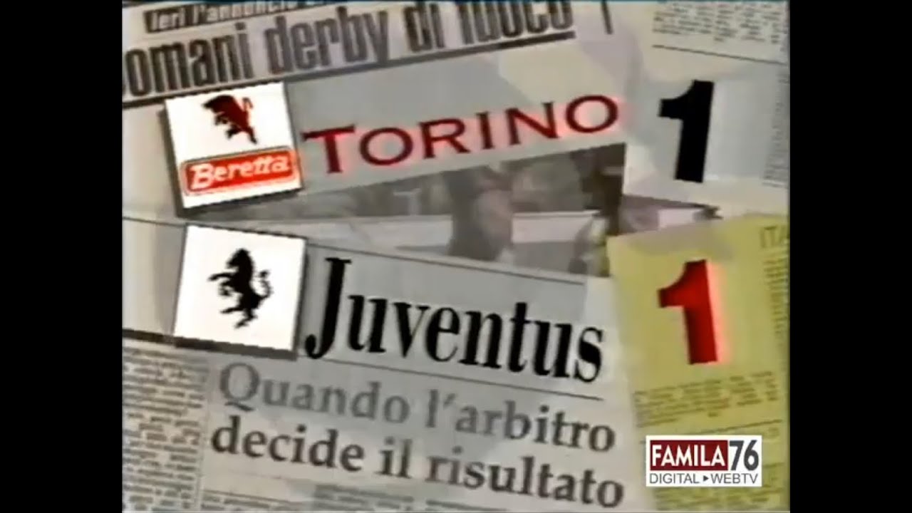 Torino-Juventus 1-1 (R.Baggio, D.Fortunato) del 20 febbraio 1994 stadio 