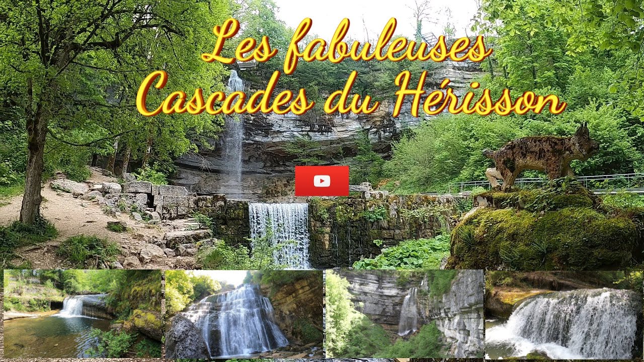 Les cascades du Hérisson  au printemps 2023.