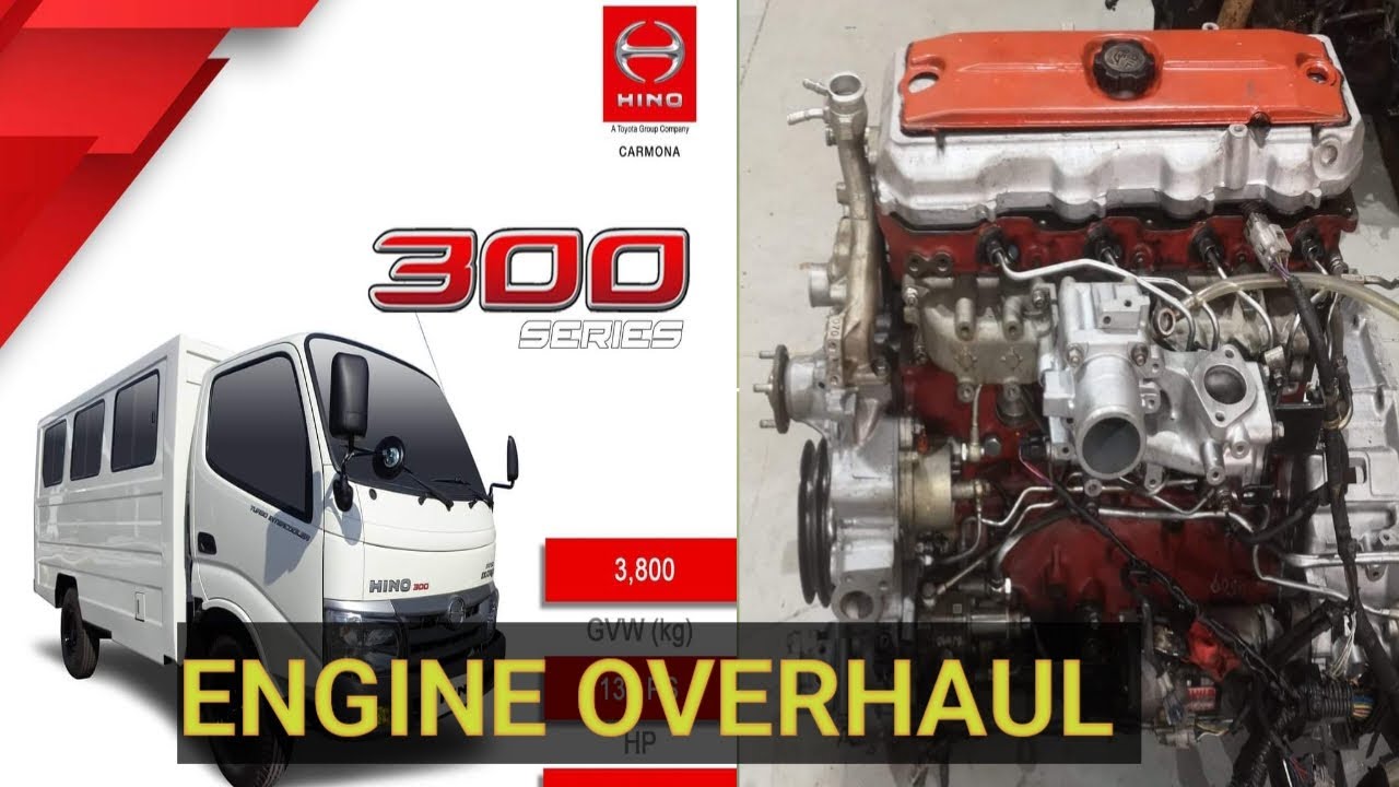 Hino 300 Engine Overhauling, Hino N04C Engine, Hino Crankshaft Institutions