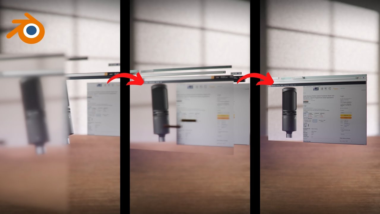 Как создать анимацию пользовательского интерфейса в Blender