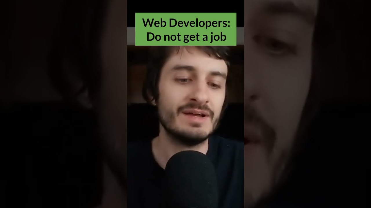 Why I don't recommend trying to get an entry level job as a web developer