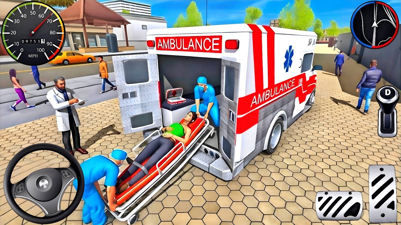 Ambulance Car Simulator Doctor Rescue - Paramedic Emergency City Rush 🚑🔥 (Android Gameplay)