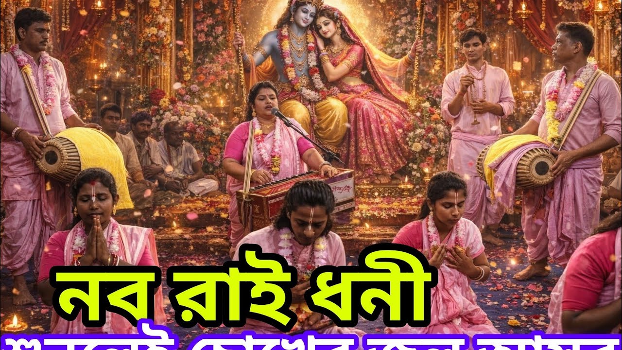 নব রাই ধনী নাম কীর্তন 😭🙏 | এই নাম শুনলে চোখে জল আসবেই | Radha Krishna Bhajan | Viral Kirtan