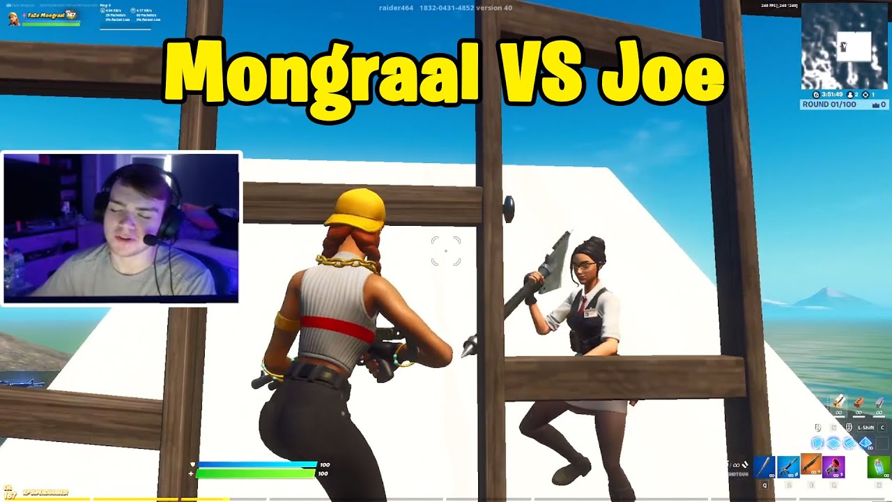 Mongraal VS Wave Joe 1v1 Buildfights! (Fortnite)