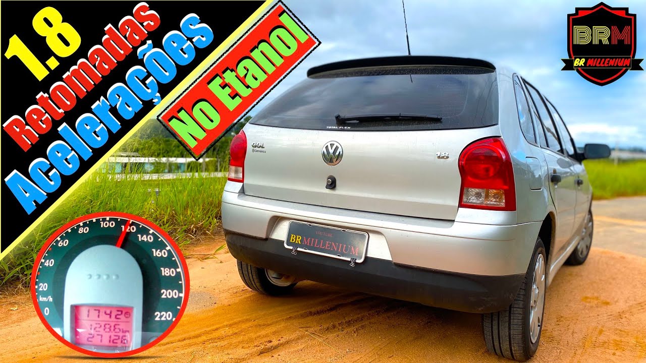 Acelerando o Gol g4 1.8 AP Original com ETANOL