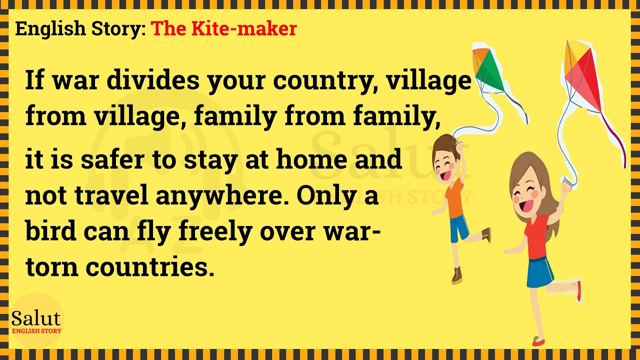 Learn English through story 🌸 Level 2 - The Kite Maker | Salut English