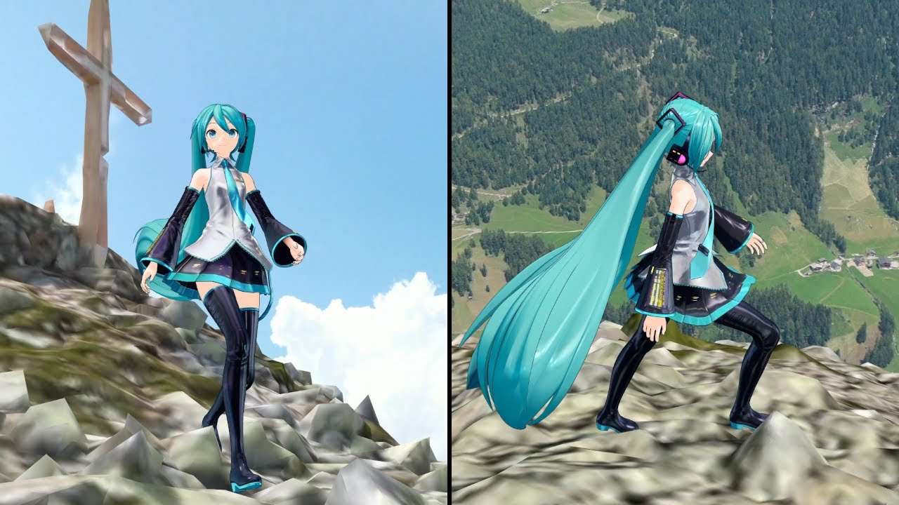 【MMD】初音ミクが高山でトレッキングする動画