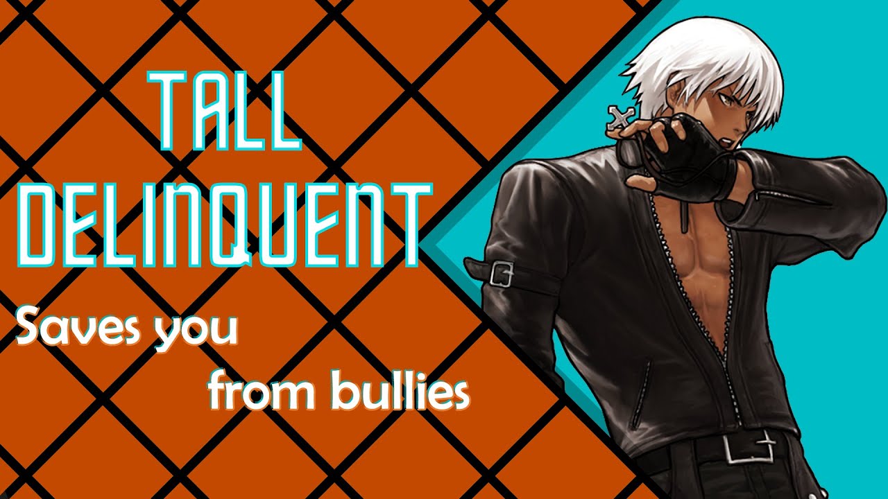 ♣Tall Delinquent saves you from bullies ♣(M4F)(Strangers to Lovers)(Nerd Listener)(Size Difference)